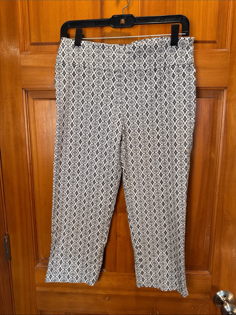 Zac & Rachel Medallion Geometric Print Capri Crop Pants Size 10